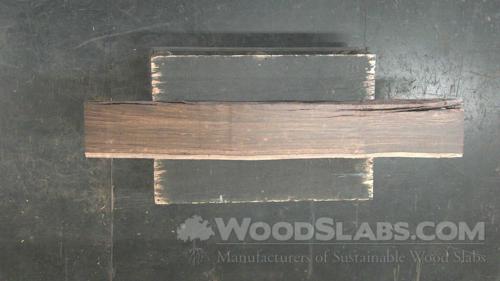 Brazilian Ebony / Pau Santo Wood Slab #AQT-27E-Q761