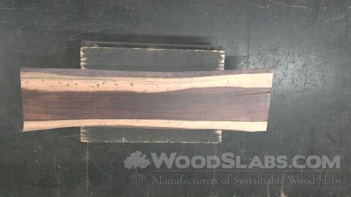 Brazilian Ebony / Pau Santo Wood Slab #13Z-K64-V08C